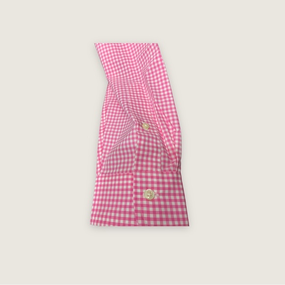 Ralph Lauren Men’s Long Sleeve Button Up Pink Checkered Shirt - Picture 6 of 7